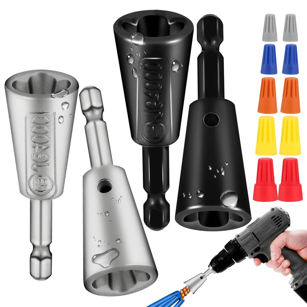 4 Pcs Multifunctional Wire Twister Tool for Drill, Lightweight Wire Nut Twist...