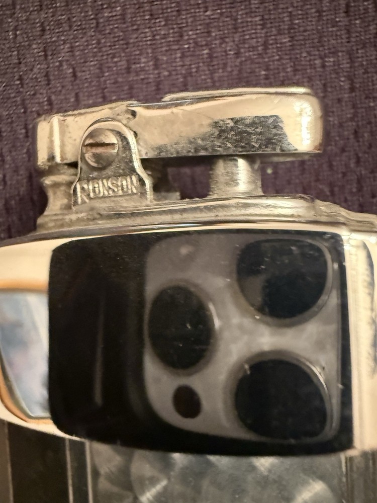 Rare Vintage Ronson Mastercase Lighter And Cigarette Case Combination