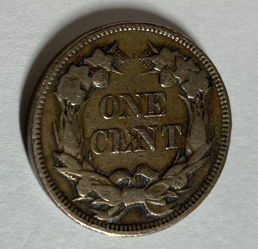 (B) 1858 Large Letters VF Details With Light Scratch Flying Eagle