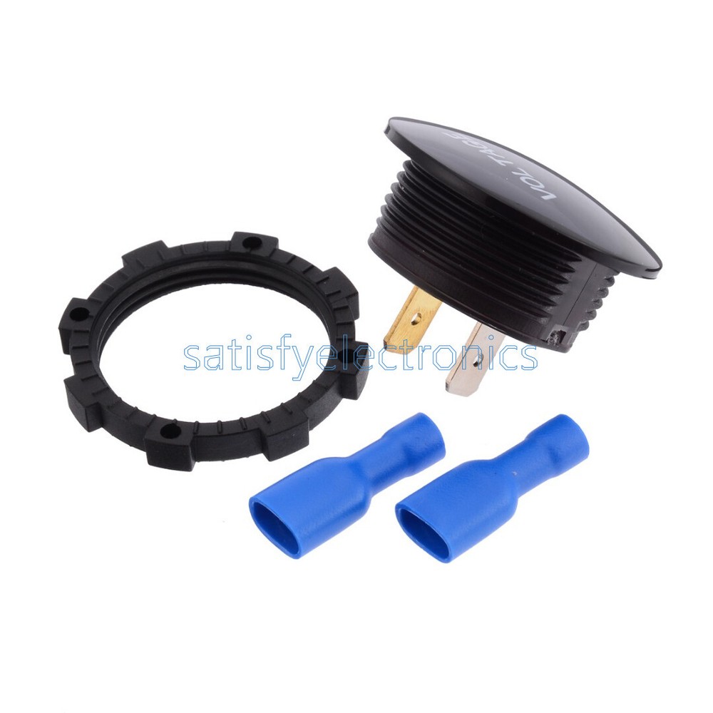 DC 5-48V Waterproof Car Motorcycle LED Panel Digital Volt Voltage Meter Display