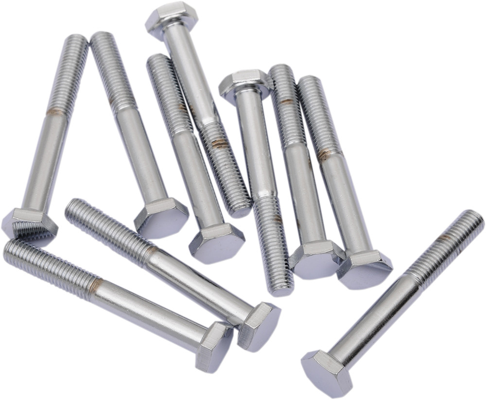 DRAG SPECIALTIES DS190634 Fine Thread Hex Head Replacement Bolts 10 Pack