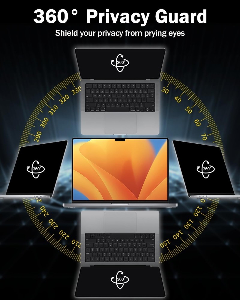 Touch Sensitive Privacy Screen Shield for MacBook Pro 14" - Maximum Protection