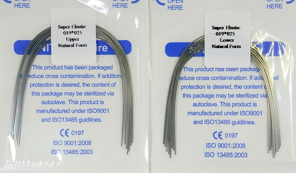 5Pack Dental Orthodontic Bracket Arch Wire Niti Rectangular Natural SuperElastic