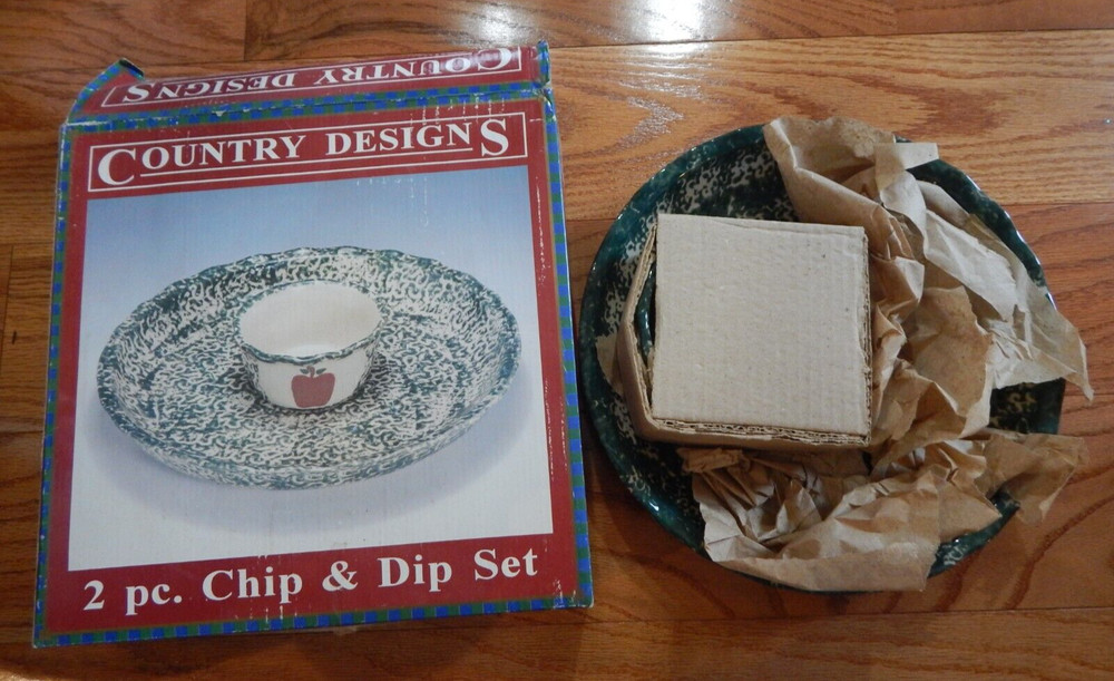 Apple Sponge Design CHIP & DIP Set