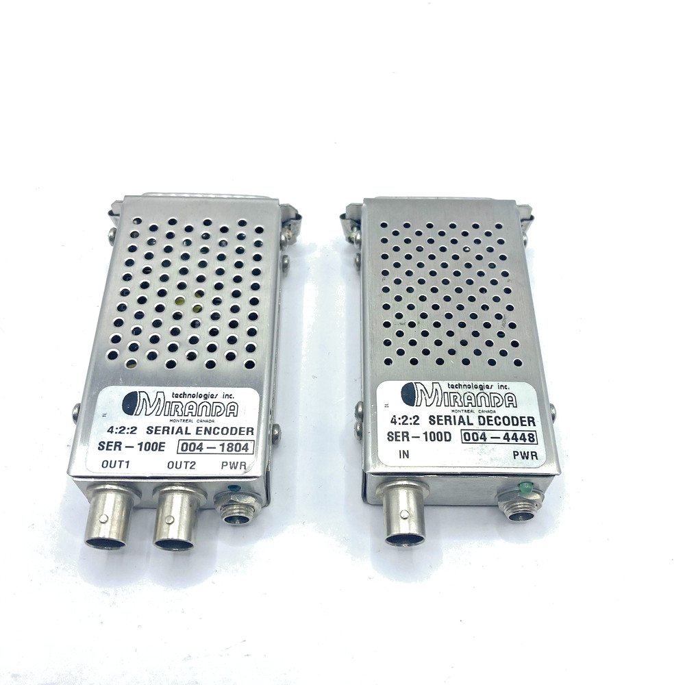 MIRANDA SER-100E 4:2:2 Parallel To Serial Encoder & 100D Decoder