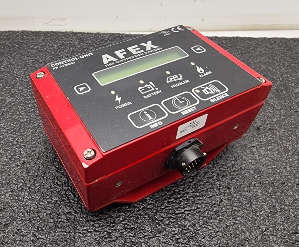 AFEX  Fire Suppression Systems Control Unit Panel A729000 Good Battery