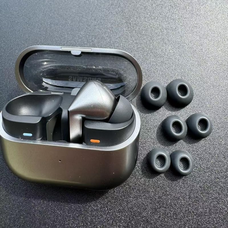 Replacement for Galaxy Buds3 Pro Earbuds Tips Silicone Ear Tips, S/M/L, Black