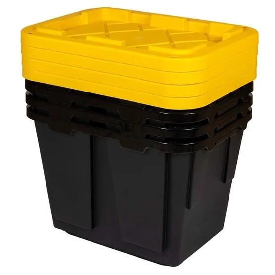 Greenmade 12 Gallon Storage Bin, 4-pack