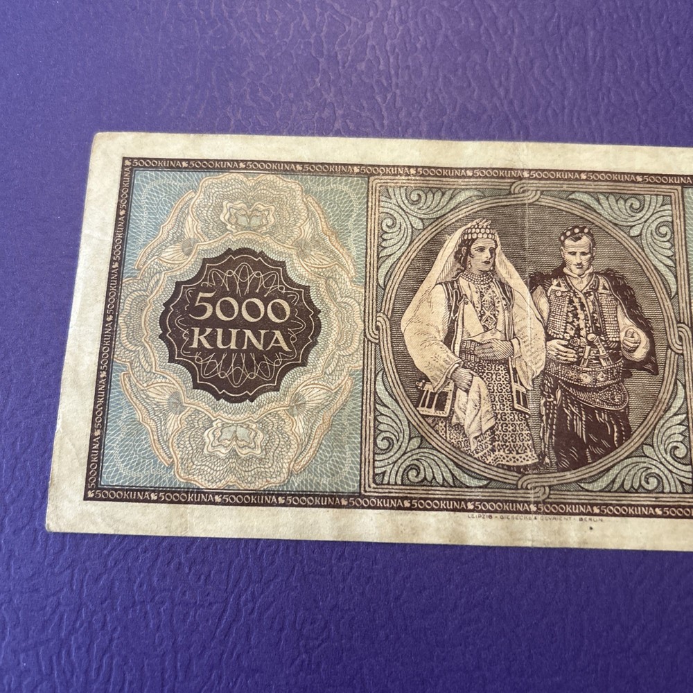 Croatia- 5000 Kuna- 1943