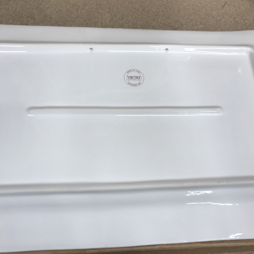 Vietri Wall Plates Iris Handled Rectangular Platter Flowers Italy WAL-7824