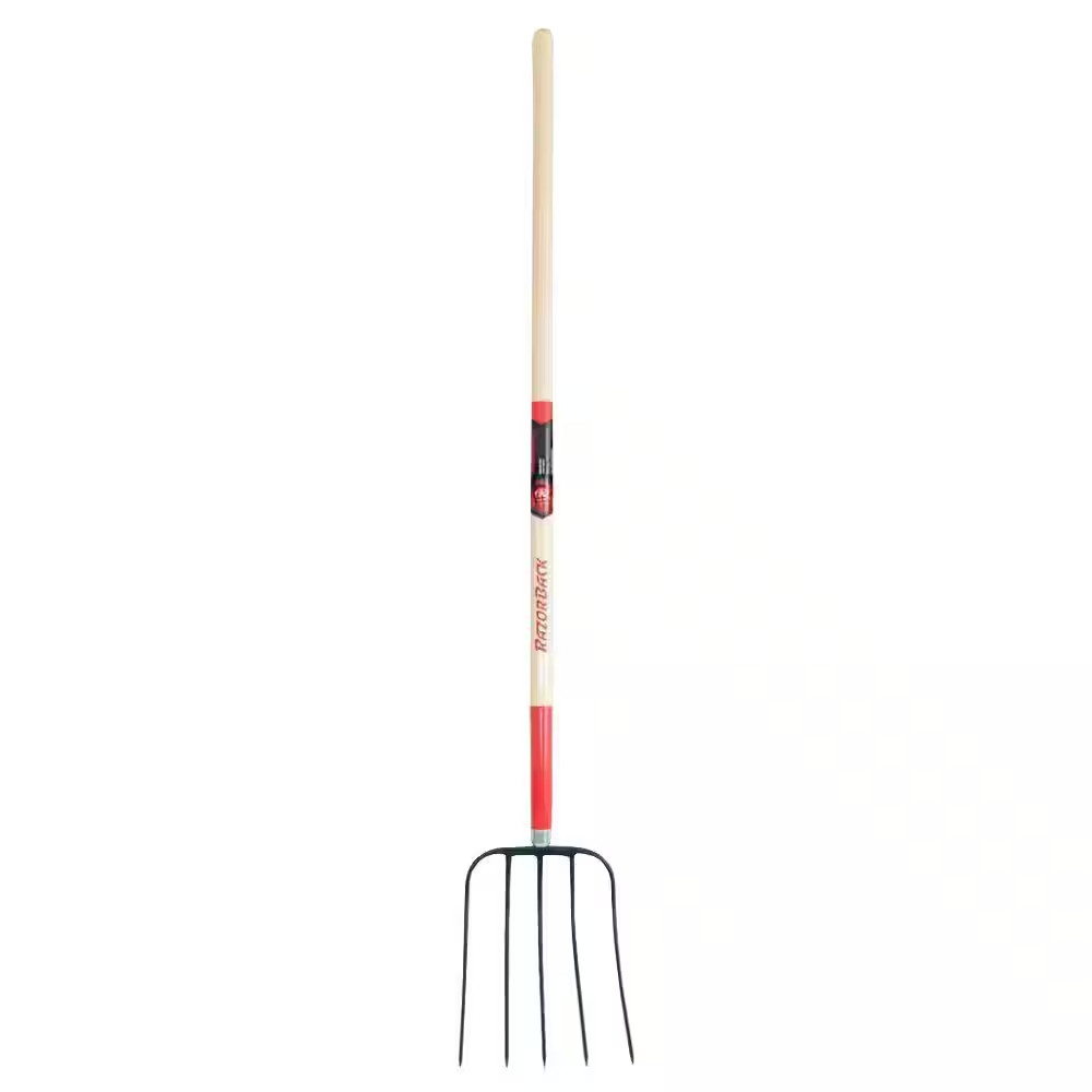 5-Oval Tine Forged Manure Fork