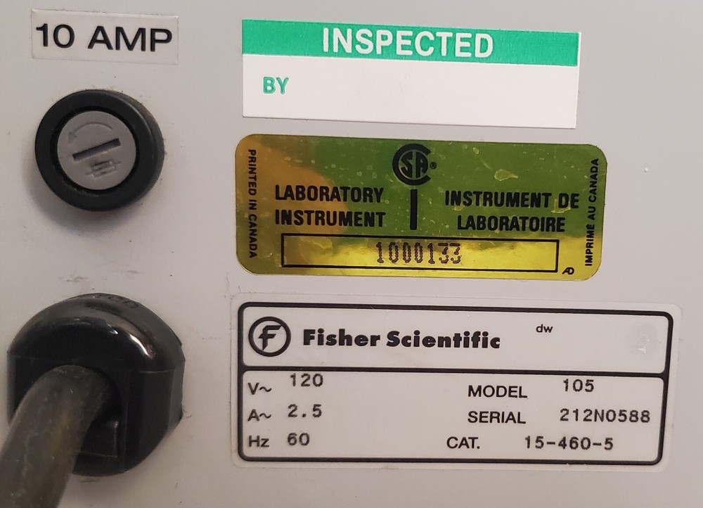 Fisher Scientific Isotemp Water Bath Model 105