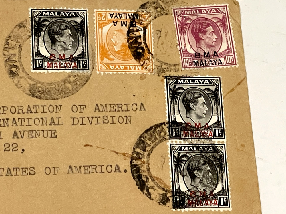STAMP COVER MALAYA BMA