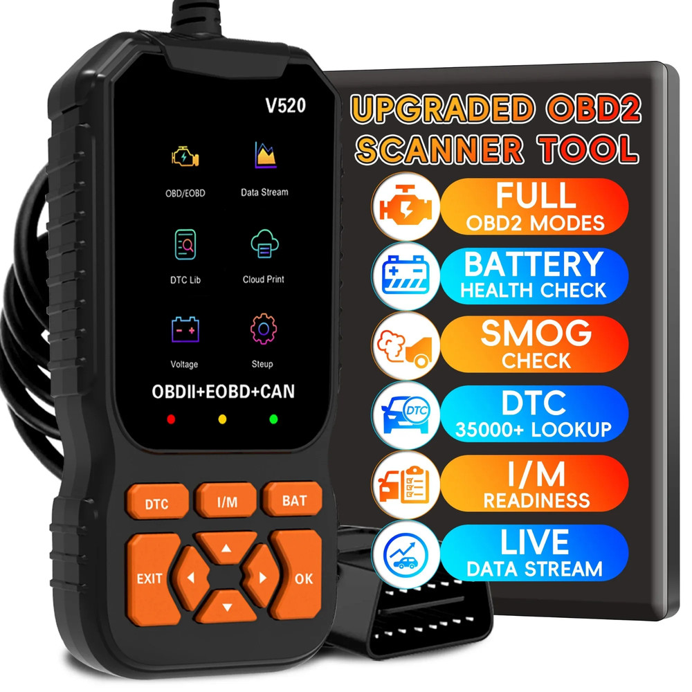 Automotive OBD2 Car Scanner Diagnostic Tool Auto Fault Code Reader Check Engine
