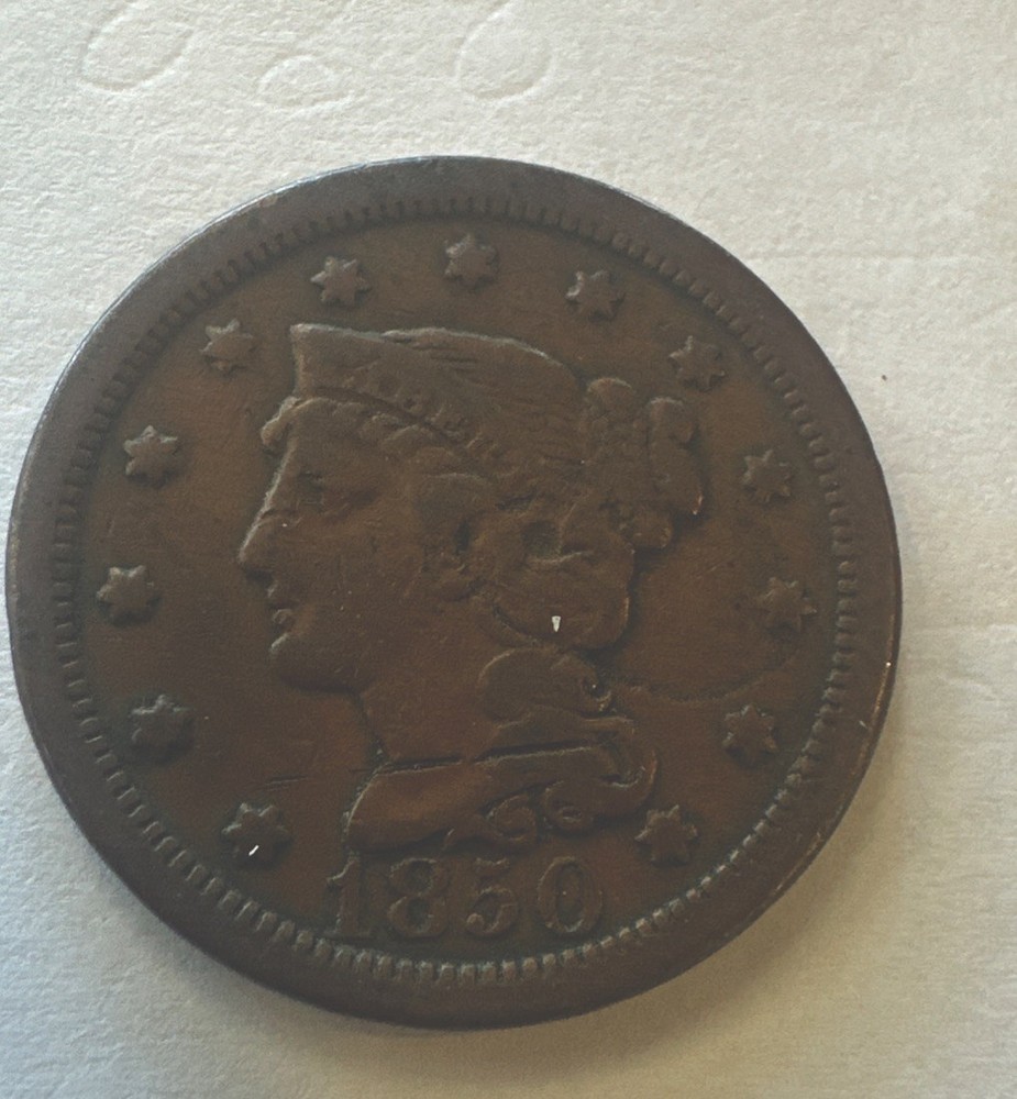 1850 large cent