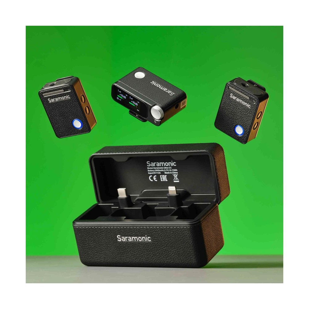 Saramonic Ultra Wireless Lavalier Microphone, 32-Bit Float Recording, Timecod...