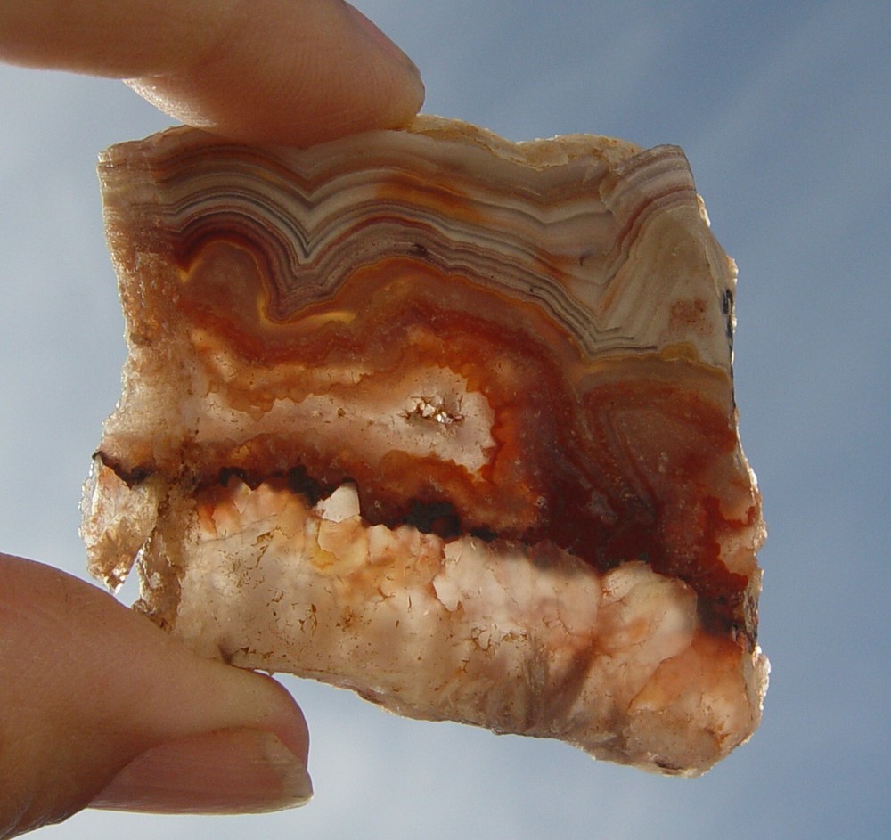 Laguna Lace Agate  Lapidary Slab                      T1205