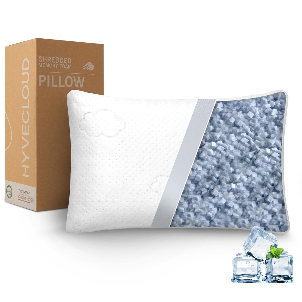 Cooling Memory Foam Pillows for Deep Sleep Bed Pillow forNeck Support with Re...