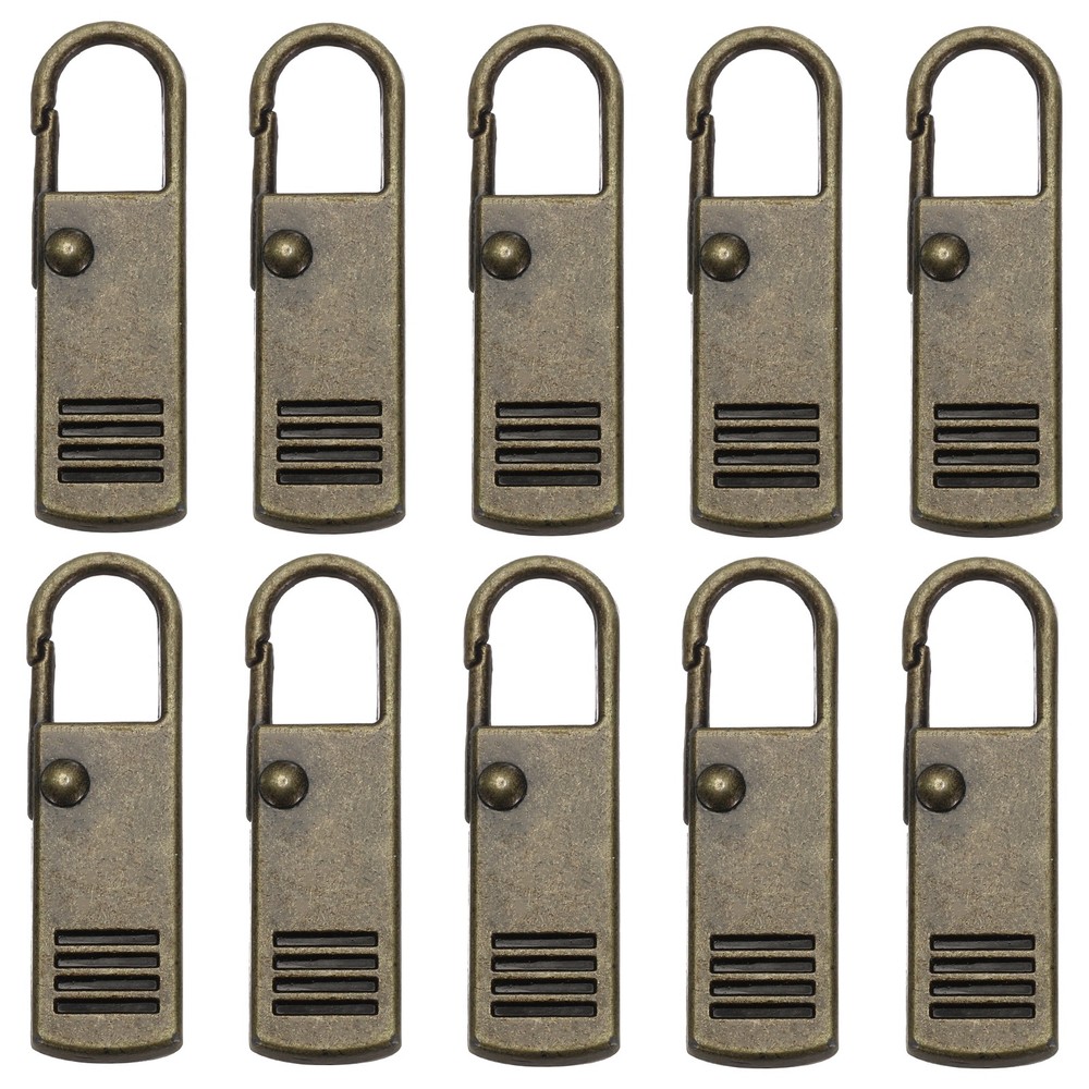Zipper Pull Replacement, 20 Pcs Zipper Handle Mend Fixer Repair, Bronze