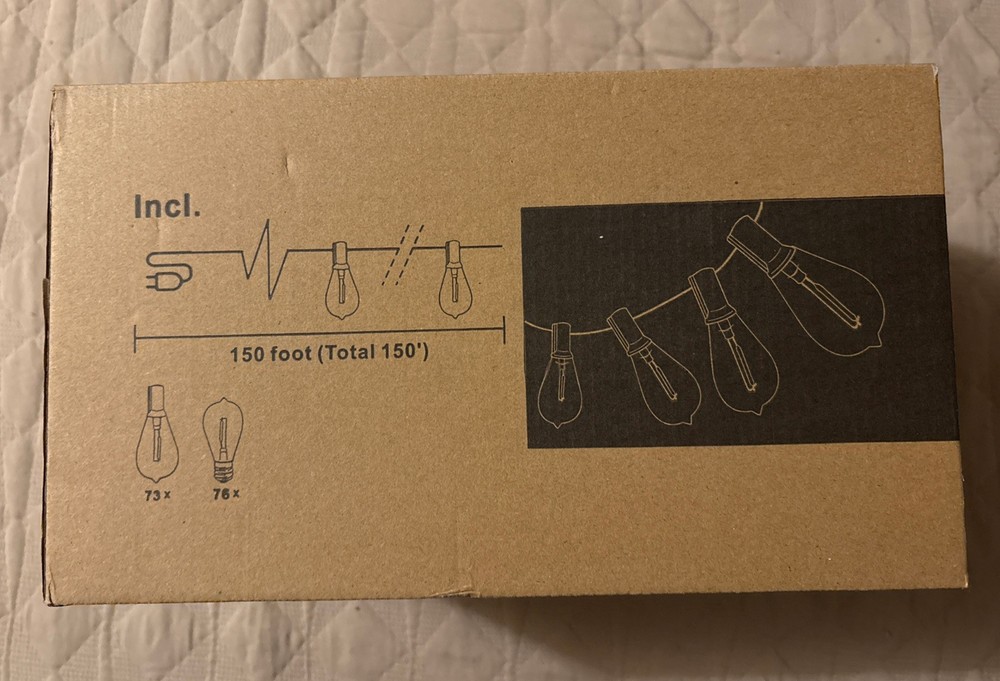 Outdoor String Lights 150ft.