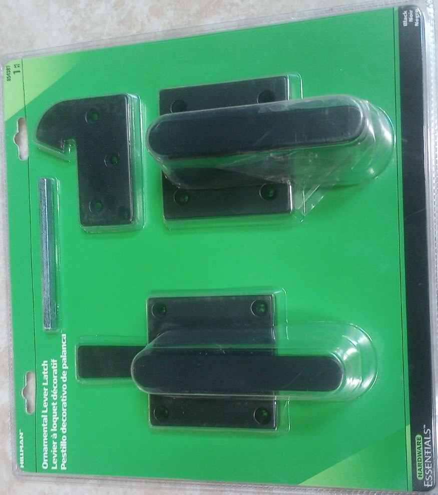 Hardware Essentials Lever Latch Black