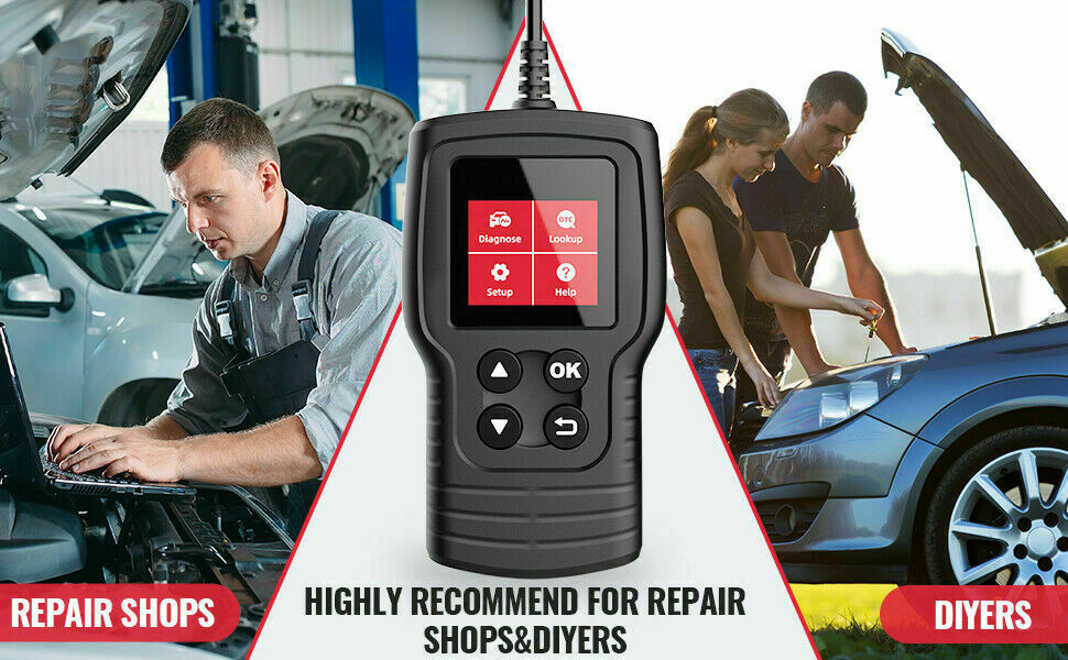 CR17 Code Reader Automotive OBD2 Scanner Car Check Engine Fault Diagnostic Tool
