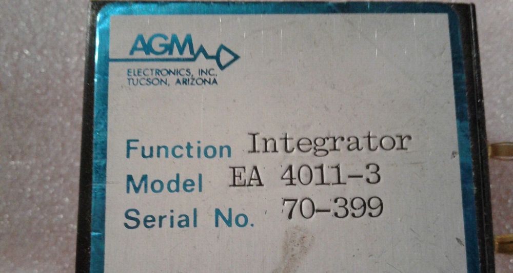 AGM Electronics EA 4011-3 Integrator 4/20MADC