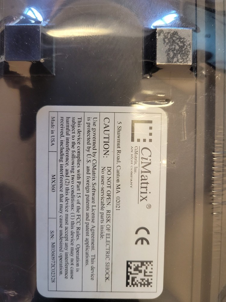 I.D. MATRIX CIMATRIX MX360 COMPUTER IDENTICS BARCODE SCANNER CONTROLLER (S1-C196