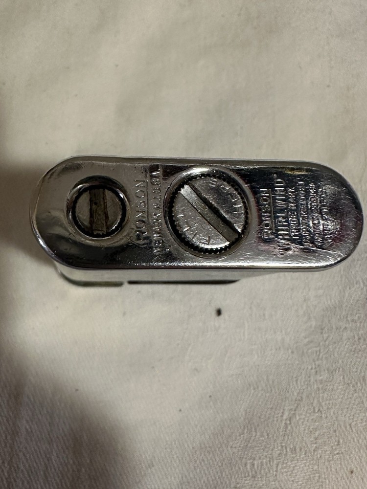 Vintage Ronson Whirlwind Lighter With Wind Guard Sparks