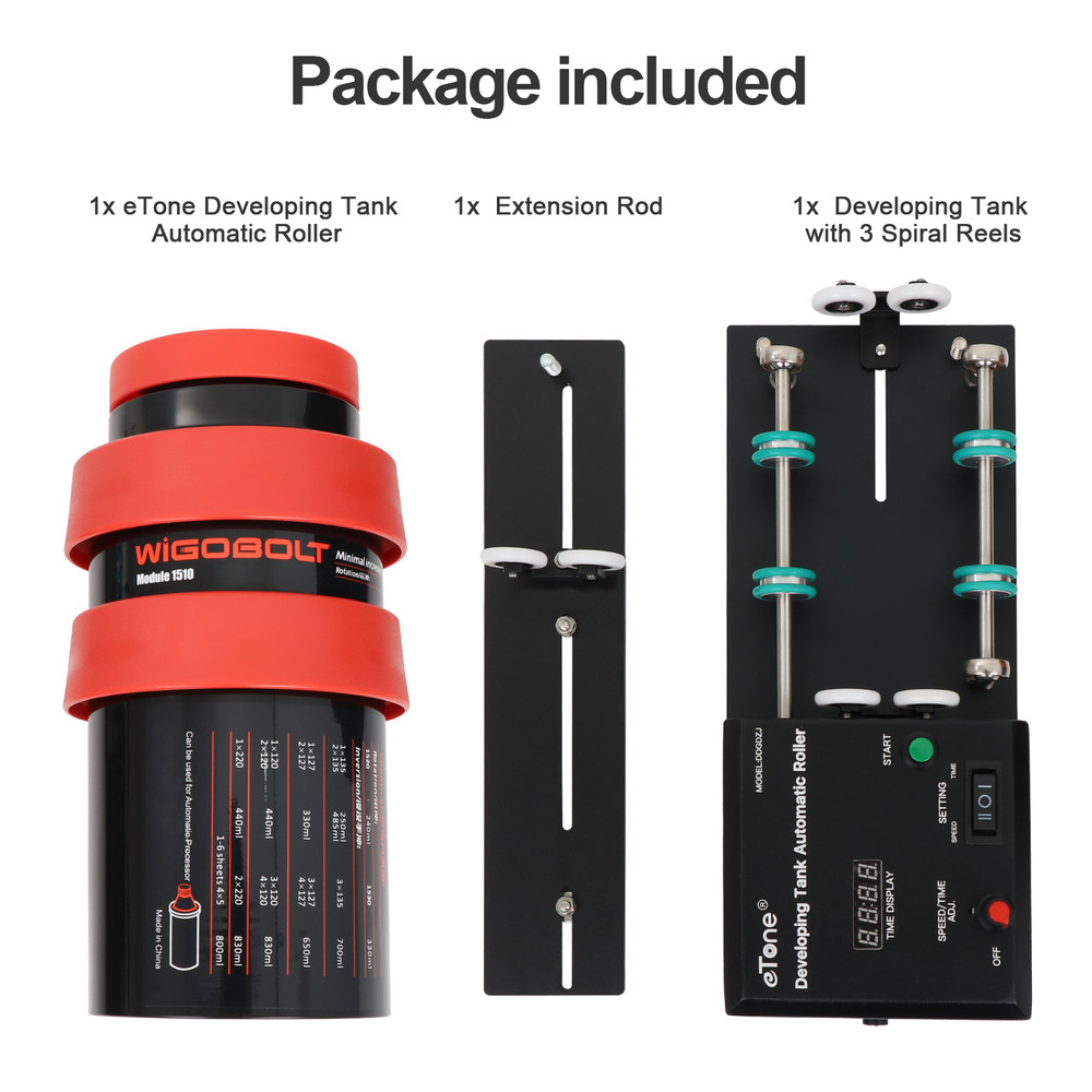 Automatic Darkroom Film Processor Machine For Jobo AP+3 Spirals Developing Tank