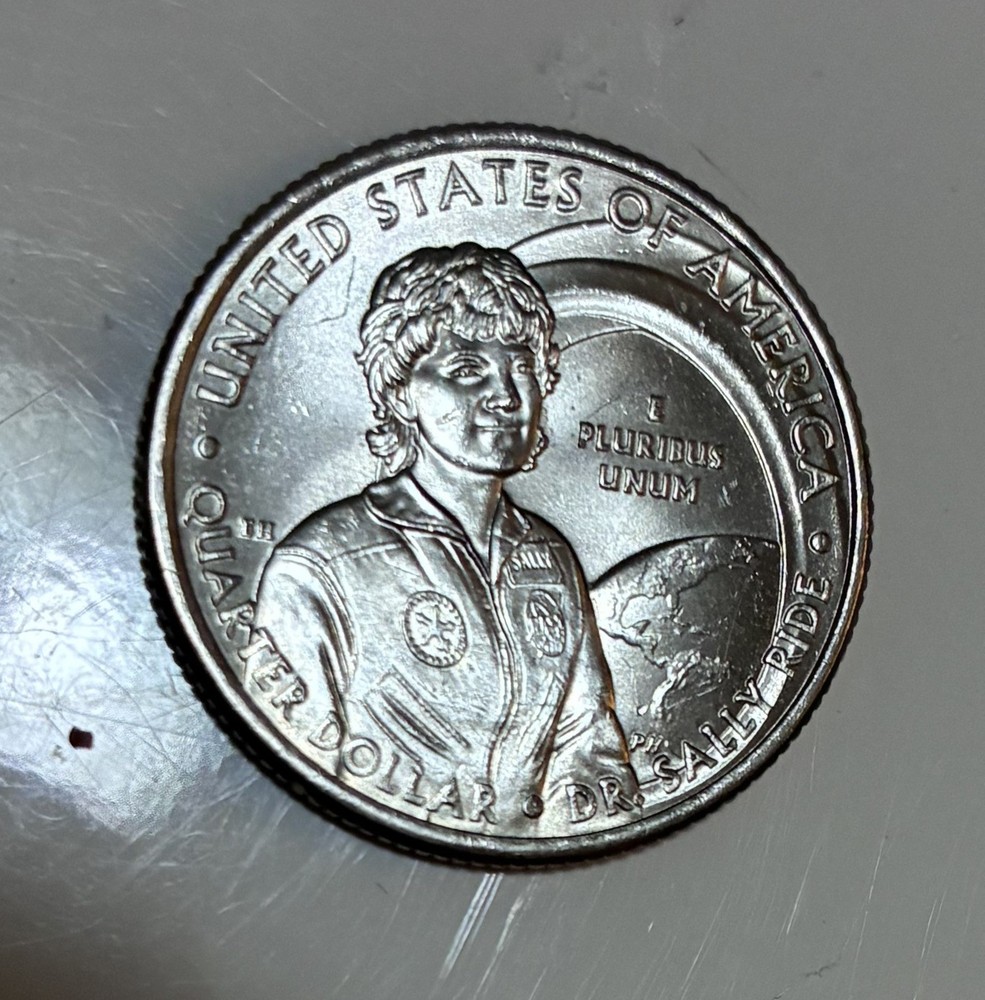 2022 P Dr. Sally Ride Quarter ERROR Ghost Comet Tail & “In COD We Trust”