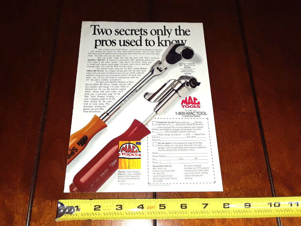 MAC TOOLS ORIGINAL 1991 AD