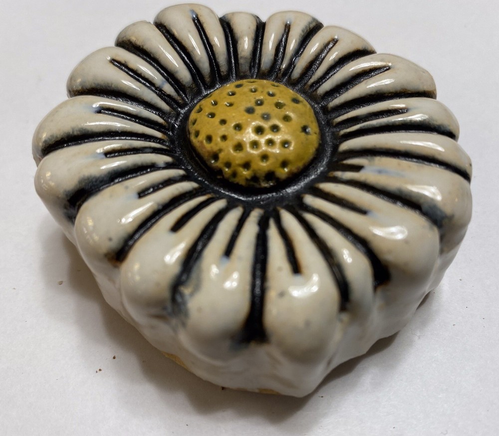 Aster Stoneware Art Tile By Gretchen Kramp