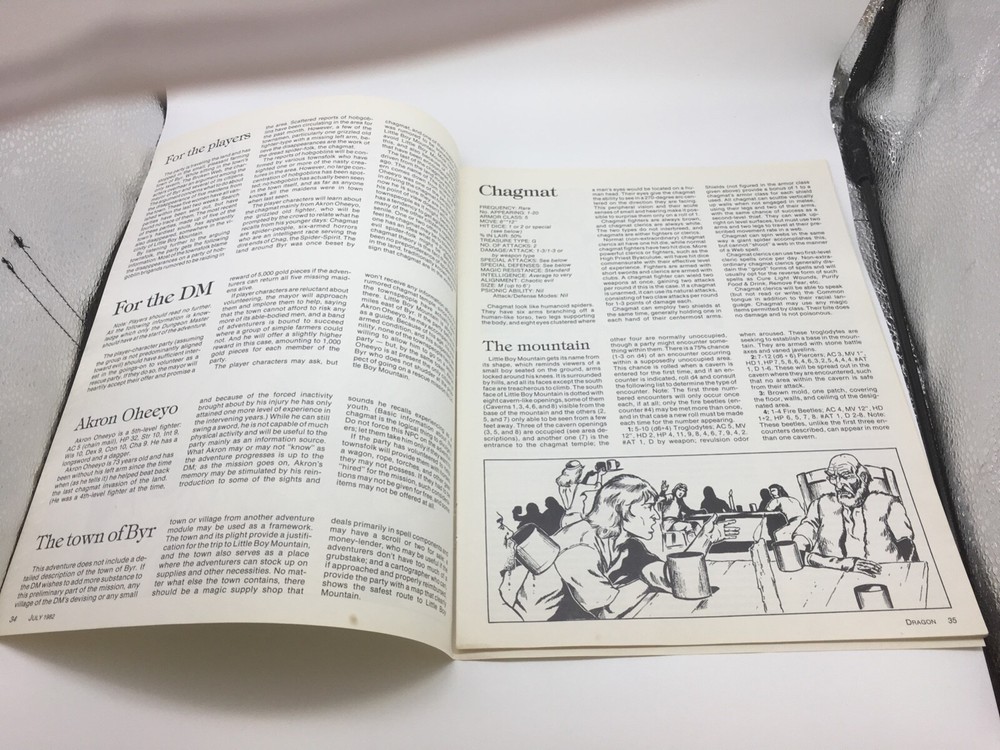 Dungeons & Dragons CHAGMAT Module AD&D (Dragon Magazine, 1982)