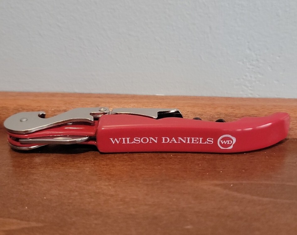 Bar Key Pulltaps Double-Hinged Corkscrew Wilson Daniel's Red Wine Opener