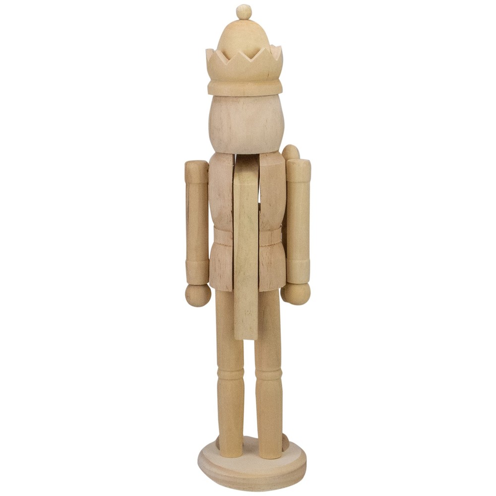 Northlight 14.5" Traditional Unfinished Wood Paintable Nutcracker