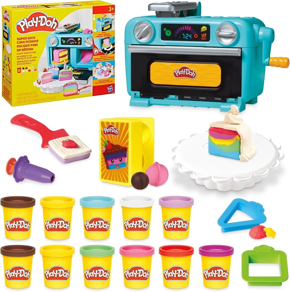 Super Slice Cake Playset with 11 Modeling Compound Cans