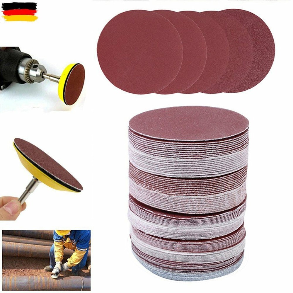 100x sanding discs 75mm 3" 80 - 3000 grit sandpaper paint tool