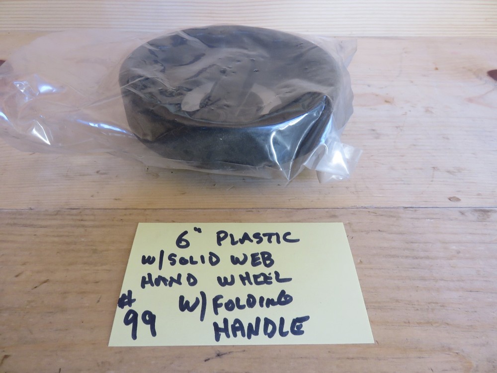 6 5/16" Plastic Handwheel w/Solid Web and Revolving and Folding Handle (#99-C-2)