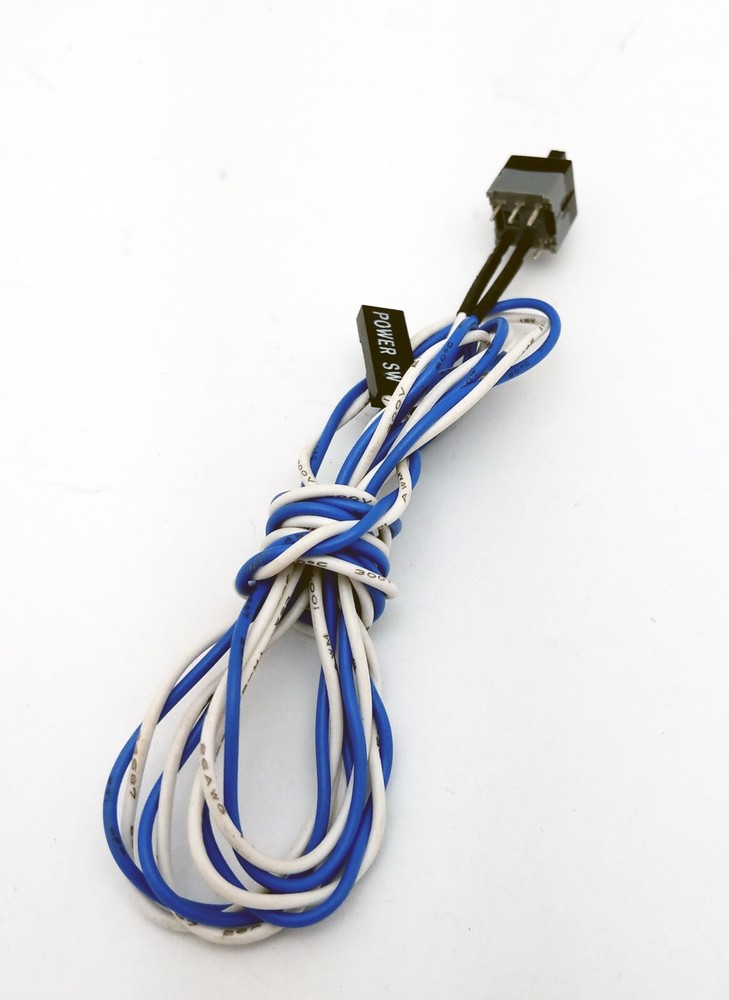 New PC Case Front Panel On/Off Switch Power Push Button Cable to ATX Motherboard