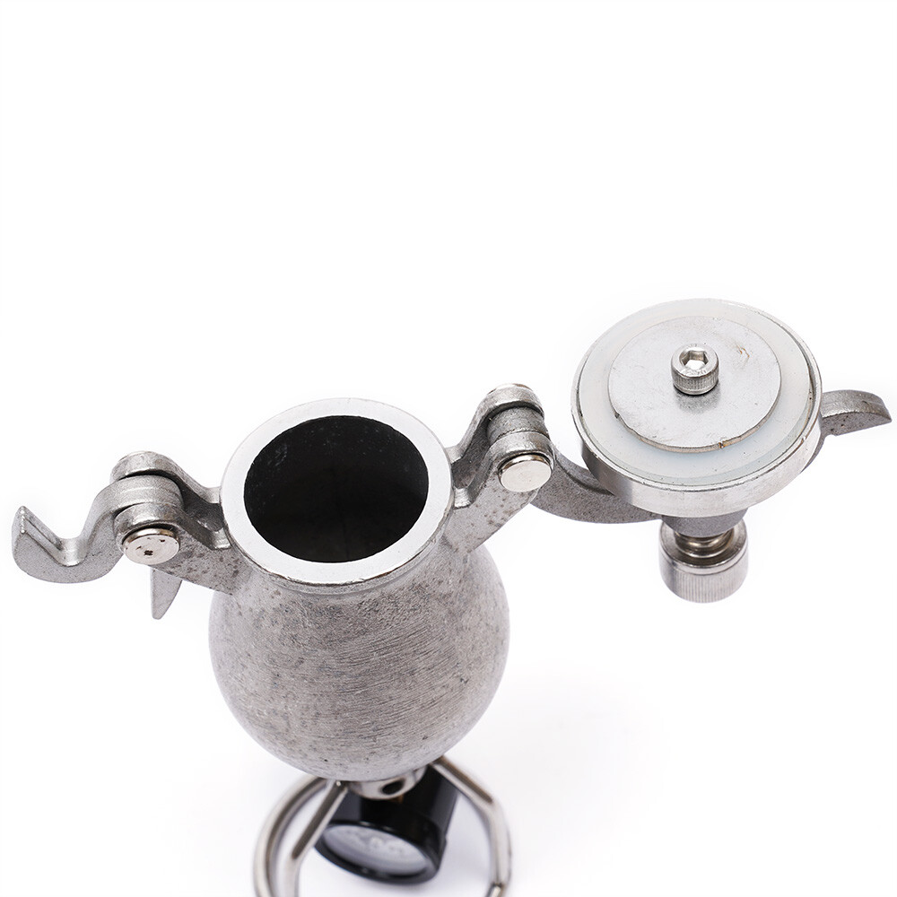 Popcorn Maker Hand-cranked Cannon Corn Popper Pop Corn Puffing Machine Stainless