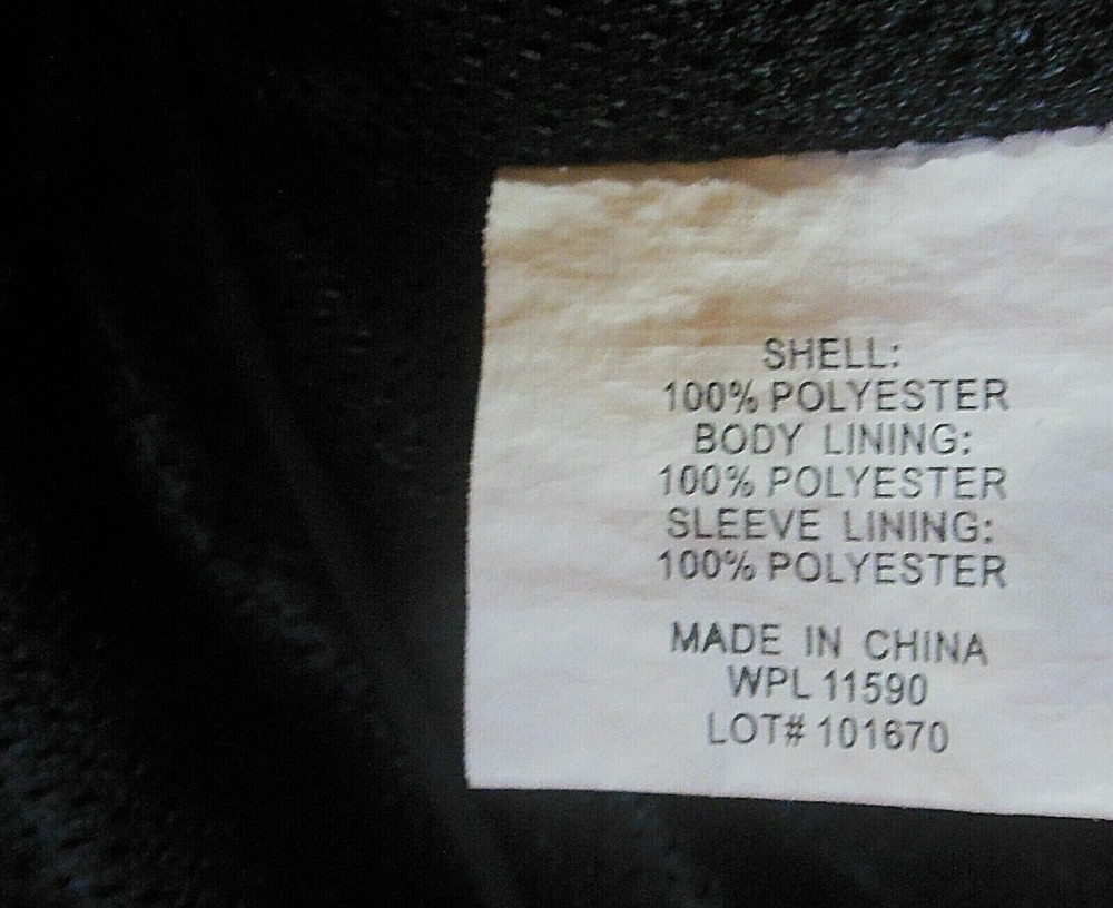 Weatherproof Windbreaker L Navy Blue Full Zip & Snap Mesh Lined Drawstring EUC