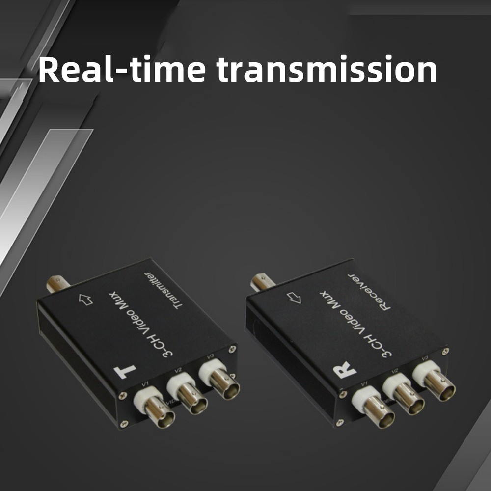 Plug and Play Analog Camera Receiver&Transmitter 3 Channel Video Multiplexer