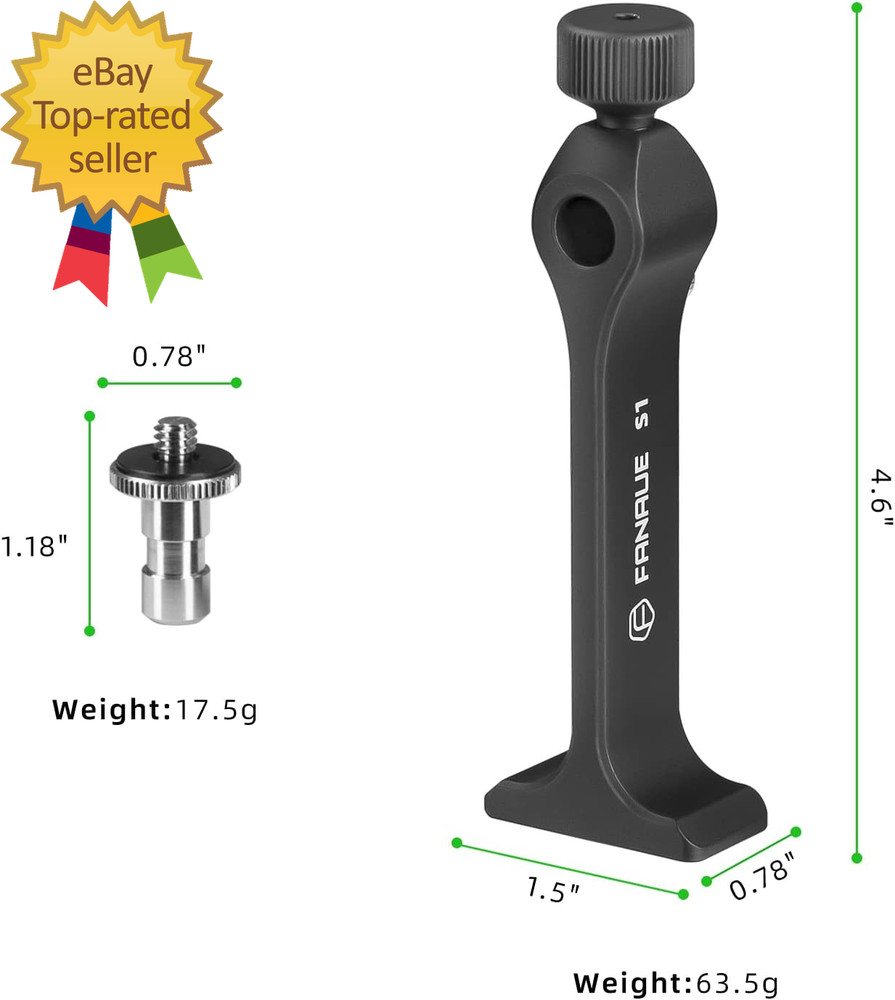 Binocular Tripod Adapter Binocular Mount 1/4 Inch Threading Mount Aluminium