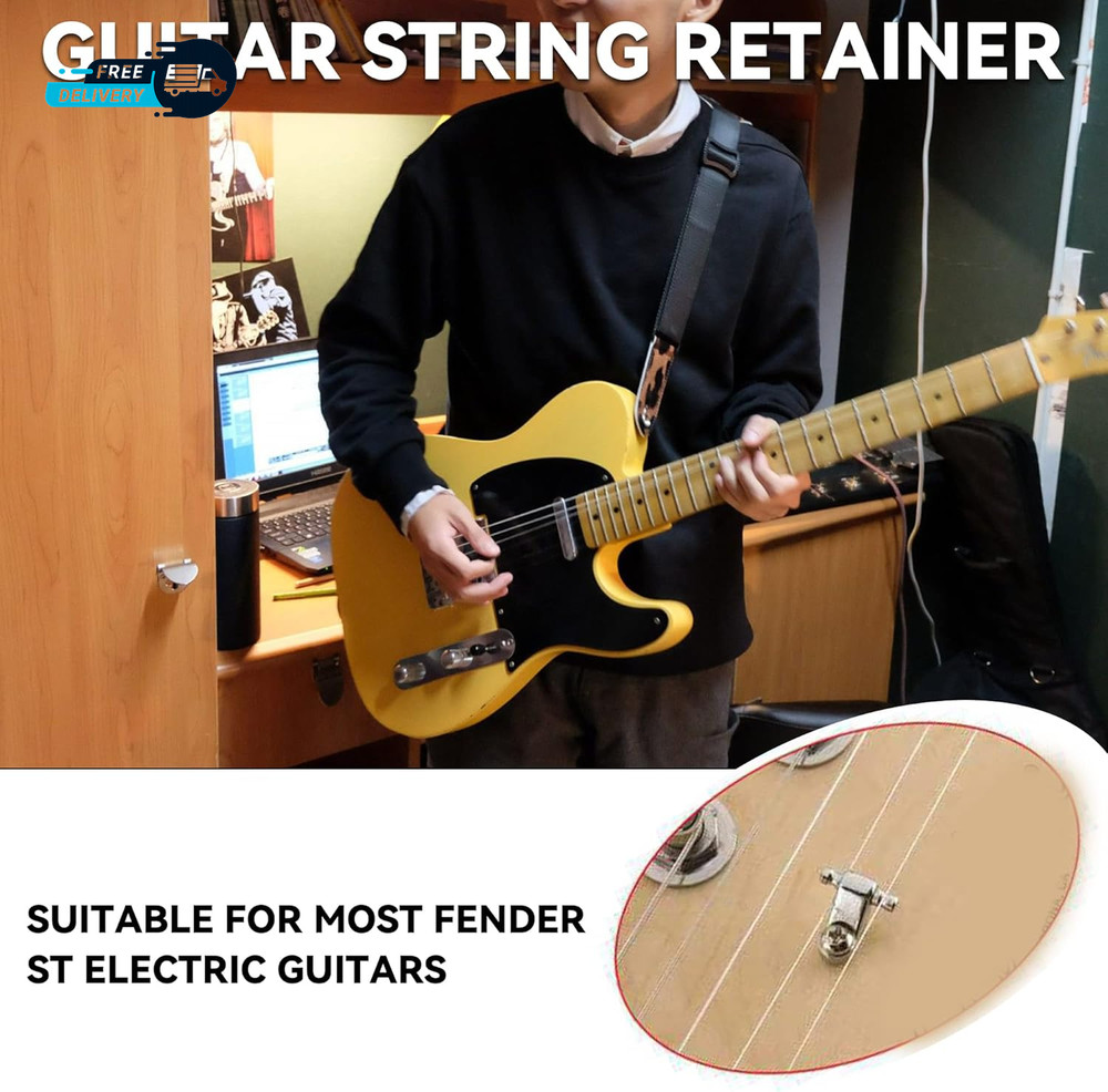 20Pcs Sturdy Electric Guitar Roller String Retainer Trees Standard Roller String