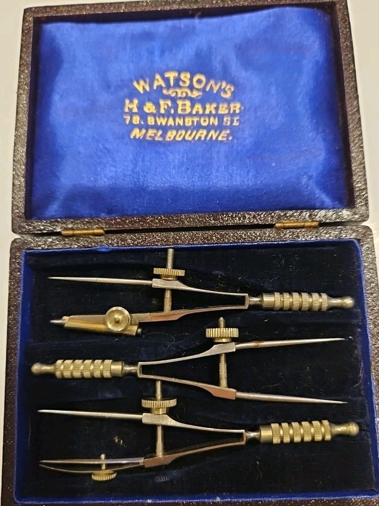 Vintage Miniature Drafting Set A.G. Thornton Manchester
