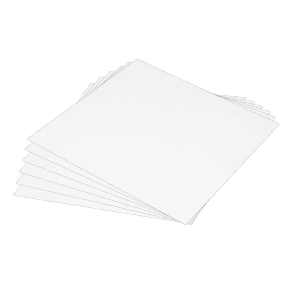 ABS Plastic Sheet 12" x 12" x 0.06" ABS Styrene Sheets White 6 Pcs