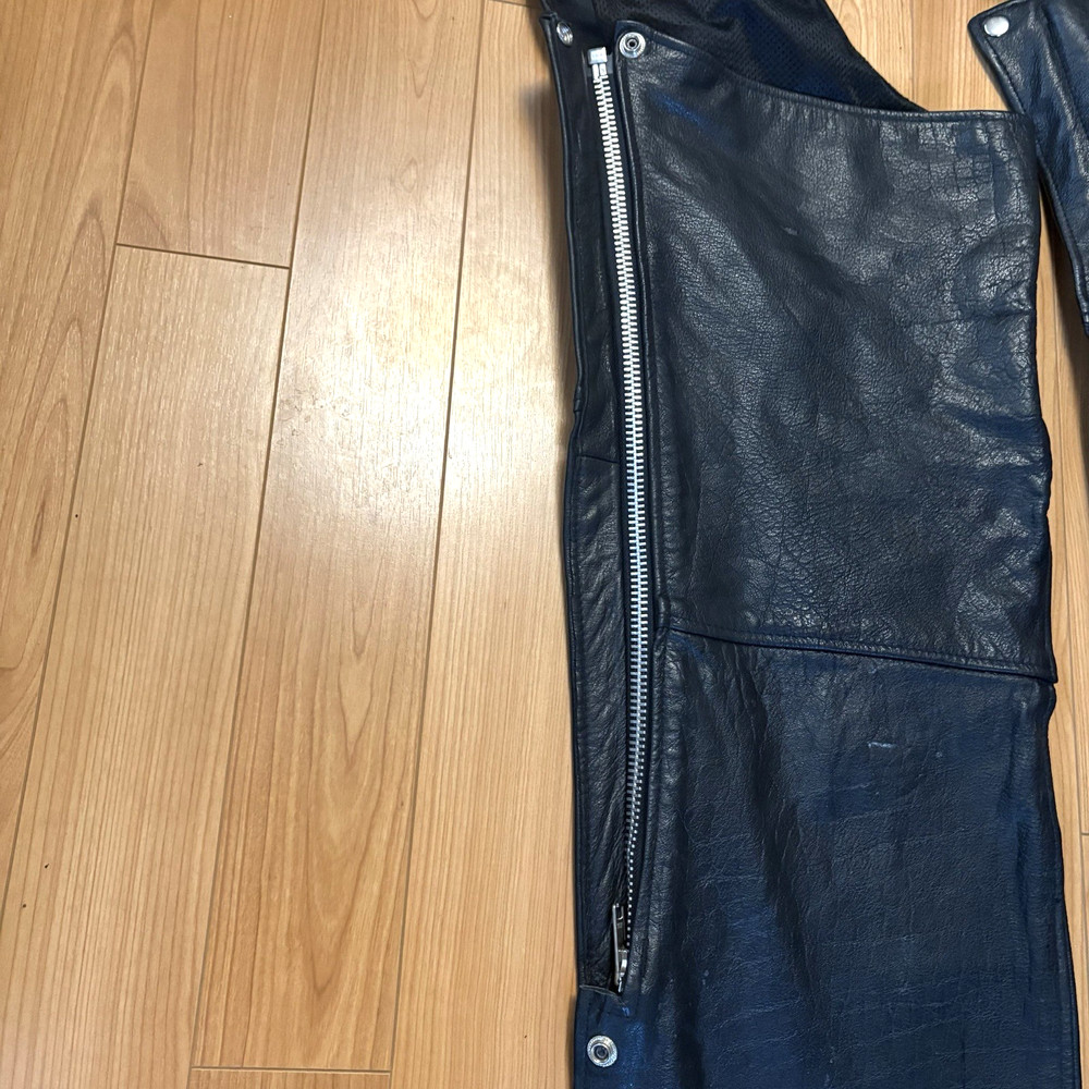 Milwaukee Leather Women's Black Leather Chaps Medium