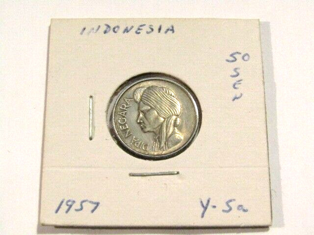 Indonesia 1957 50 Sen Coin