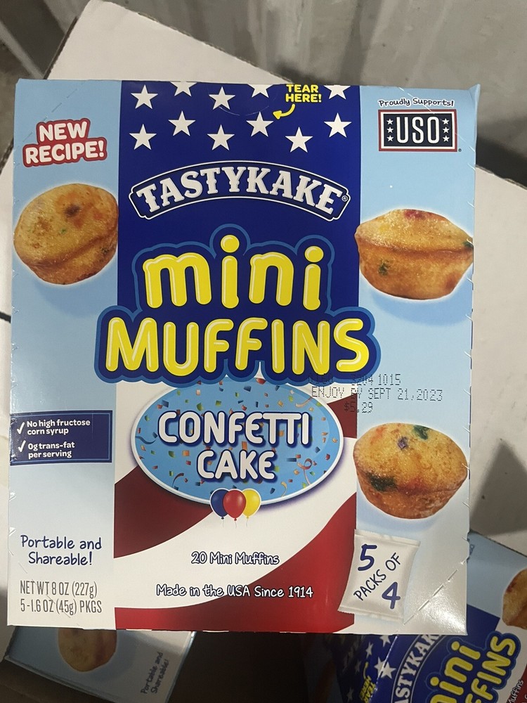 Tastykake Confetti Cake Mini Muffins 3 Boxes